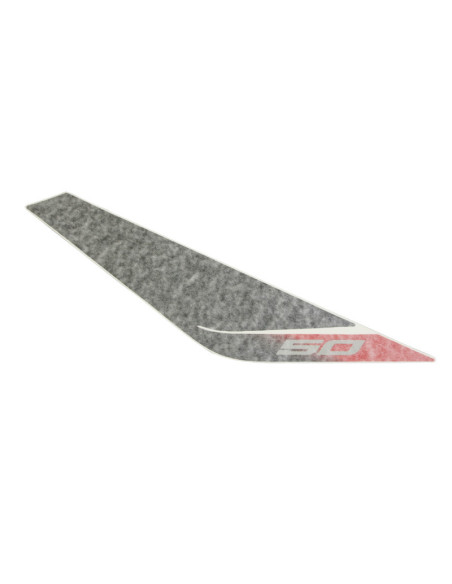 Autocollant / sticker / décor de face avant droit vehicule Orange / Blanc / Gris origine Piaggio Aprilia 50 SR Motard après 2011