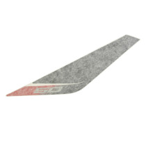 Autocollant / sticker / décor de face gauche vehicule Orange / Blanc / Gris origine Piaggio Aprilia 50 SR Motard