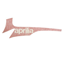 Autocollant / sticker / décor de spoiler gauche origine Piaggio Aprilia 50 SR Motard après 2011