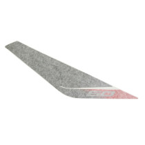 Autocollant / sticker / décor de face avant droit vehicule Noir origine Piaggio Aprilia 50 SR Motard après 2011