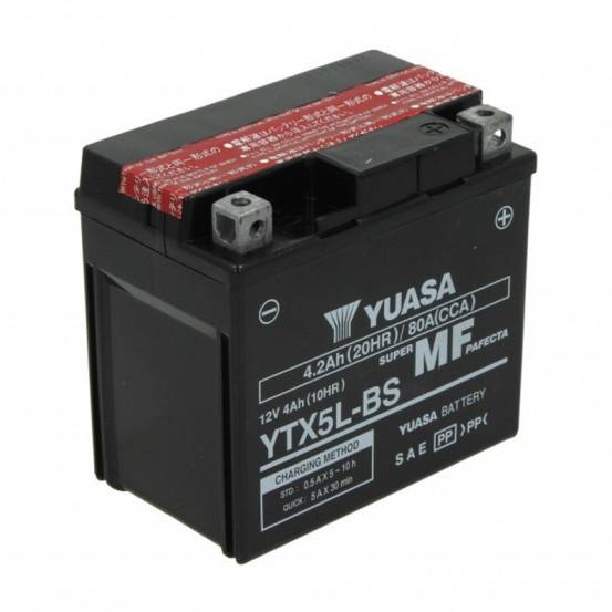 Batterie 12V 4AH YTX5L-BS origine Piaggio