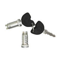 Jeu de clés avec 2 barillets (15 mm) origine Piaggio 50 / 125 Fly / 50 / 125 Liberty / 50 Typhoon / Zip 50