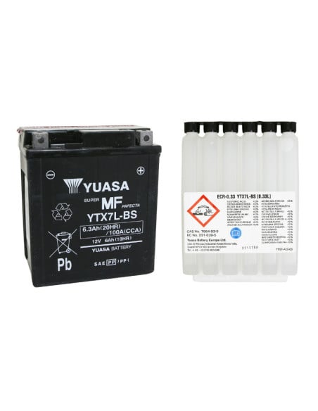Batterie 12V 6AH YTX7L-BS origine Piaggio