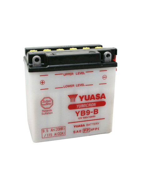 Batterie 12V 9AH YB9-B origine Piaggio 50 / 125 Fly / Liberty / Typhoon / Vespa LX / Gilera 50 / 125 Runner / Aprilia 50 SR H2O
