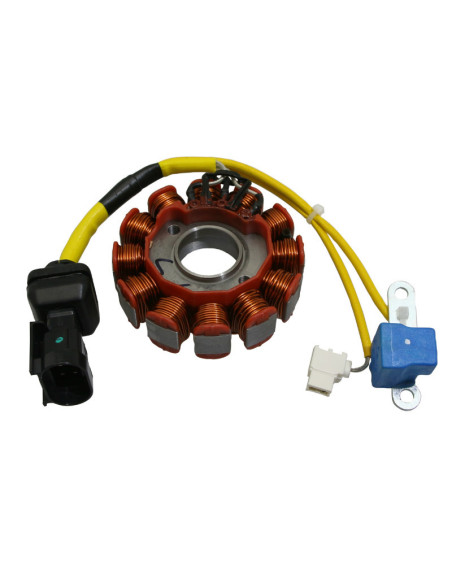 Stator d'allumage kokusan origine Piaggio 125 MP3 / Beverly / X8 / X9 / X10 / X-Evo / Vespa GTS / Gilera 125 Nexus / Runner 4T