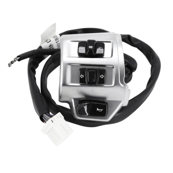 Commodo / commutateur gauche chrome mat origine Piaggio 125 Vespa Primavera / Sprint après 2016