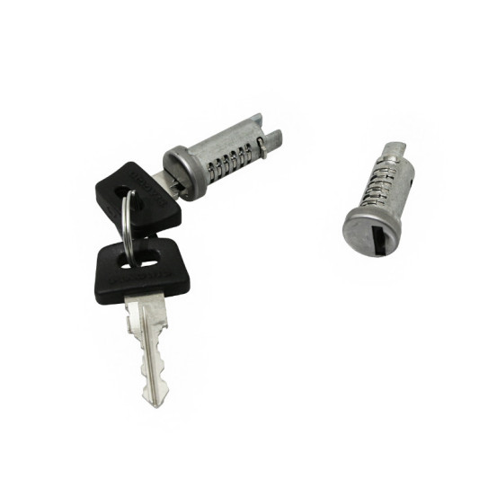 Jeu de clés avec 2 barillets (13 mm) origine Piaggio 50 Typhoon 2006-2010 / NRG 2000-2004 / NTT