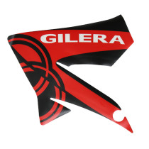 Autocollant / sticker / décor aile avant gauche origine Piaggio 50 Gilera SMT / RCR après 2013 Rouge