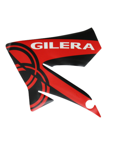 Autocollant / sticker / décor aile avant gauche origine Piaggio 50 Gilera SMT / RCR après 2013 Rouge