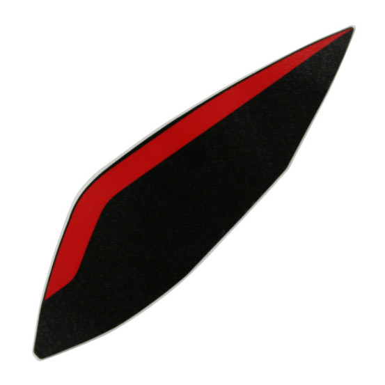 Autocollant / sticker / décor garde boue arrière origine Piaggio 50 Gilera SMT / RCR après 2013 Rouge