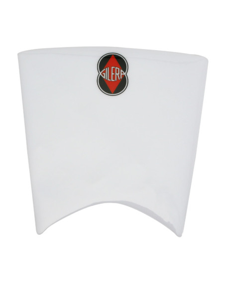 Autocollant / sticker / décor plaque de phare origine Piaggio 50 Gilera SMT / RCR après 2013 Blanche