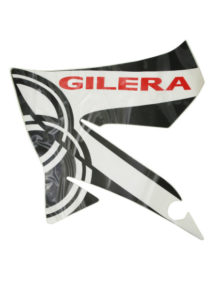 Autocollant / sticker / décor aile avant gauche origine Piaggio 50 Gilera SMT / RCR après 2013 Blanche