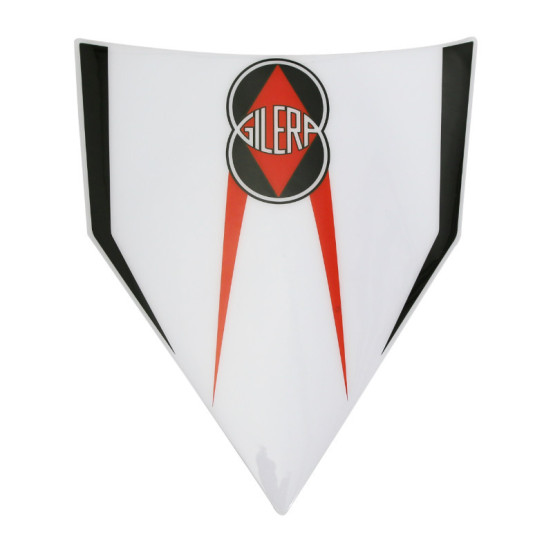 Autocollant / sticker / décor garde boue arrière origine Piaggio 50 Gilera SMT / RCR après 2013 Blanche