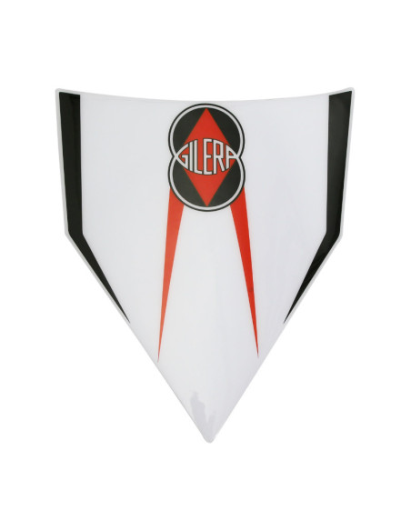 Autocollant / sticker / décor garde boue arrière origine Piaggio 50 Gilera SMT / RCR après 2013 Blanche