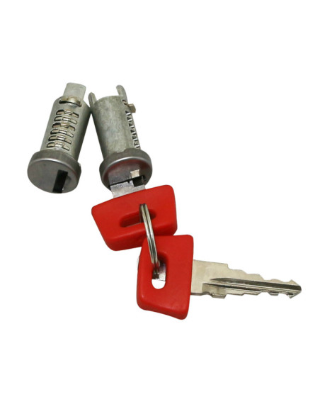 Jeu de clés avec 2 barillets (13 mm) origine Piaggio Gilera 50 Stalker 1998-2011