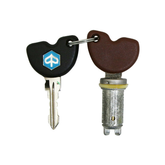 Jeu de clés avec barillet origine Piaggio 125 / 250 X8 2004-2006 / 125 / 250 / 500 X9 après 1998 / Beverly 1998-2005