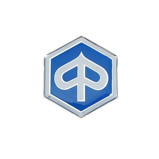 Autocollant / sticker / décor / ecusson Piaggio origine Piaggio (33mm Blanc)