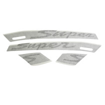 Autocollant / sticker / kit décors origine Piaggio 125 / 300 Vespa GTS après 2009 vehicule Gris 742 / b