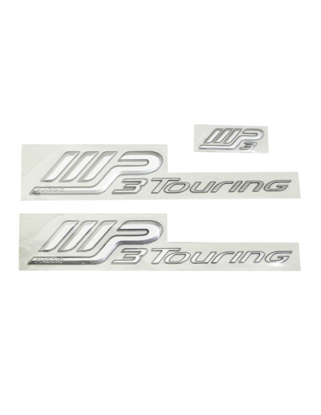 Autocollant / sticker / décor aile arrière MP3 touring Gris origine Piaggio 250 / 300 / 400 / 500 MP3 2008-2014