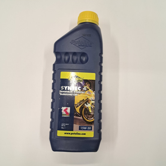 Huile moteur 4T PUTOLINE Techno Moto Syntec ROAD 4 (1 litre) 15W50