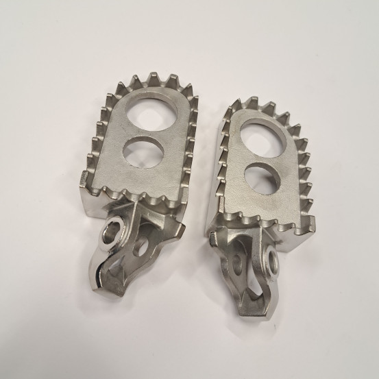 Repose-pieds Inox HONDA 125/250 CR 2002-2007 et 250/450 CRF 2002-2026