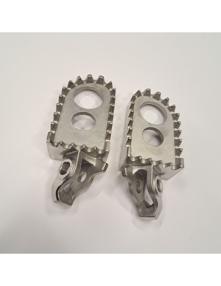 Repose-pieds Inox HONDA 125/250 CR 2002-2007 et 250/450 CRF 2002-2026