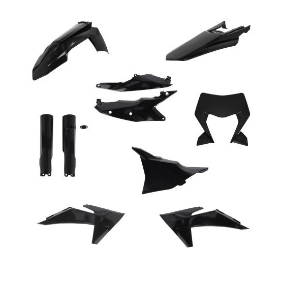 Kit plastiques complet - Noir - ACERBIS KTM EXC-EXC-F 2024