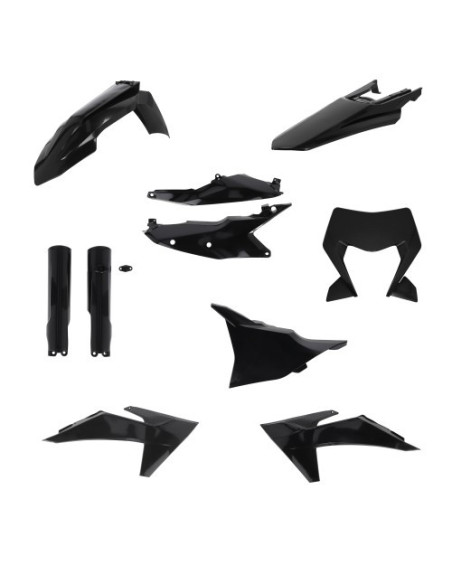 Kit plastiques complet - Noir - ACERBIS KTM EXC-EXC-F 2024