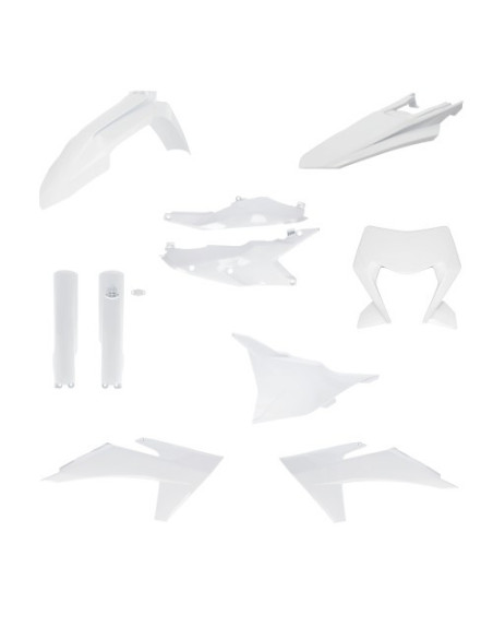 Kit plastiques complet - Blanc - ACERBIS KTM EXC-EXC-F 2024