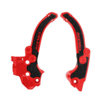Protection de cadre XGRIP - Rouge Noir - ACERBIS KTM 50 SX Husqvarna 50 TC 2024