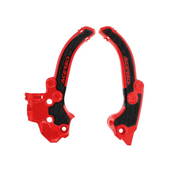 Protection de cadre XGRIP - Rouge Noir - ACERBIS KTM 50 SX Husqvarna 50 TC 2024