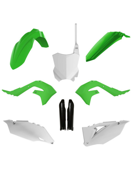 Kit plastiques complet - Origine - POLISPORT Kawasaki 450 KXF 2019-2023