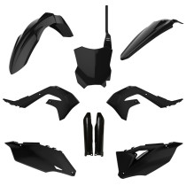 Kit plastiques complet - Noir - POLISPORT Kawasaki 450 KXF 2019-2023