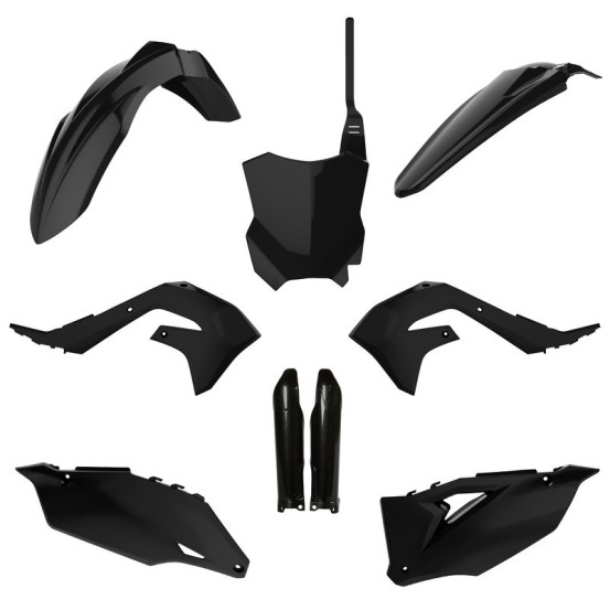 Kit plastiques complet - Noir - POLISPORT Kawasaki 450 KXF 2019-2023