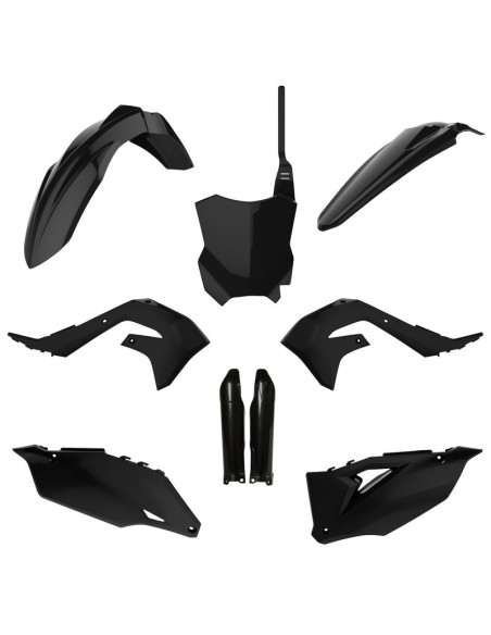 Kit plastiques complet - Noir - POLISPORT Kawasaki 450 KXF 2019-2023
