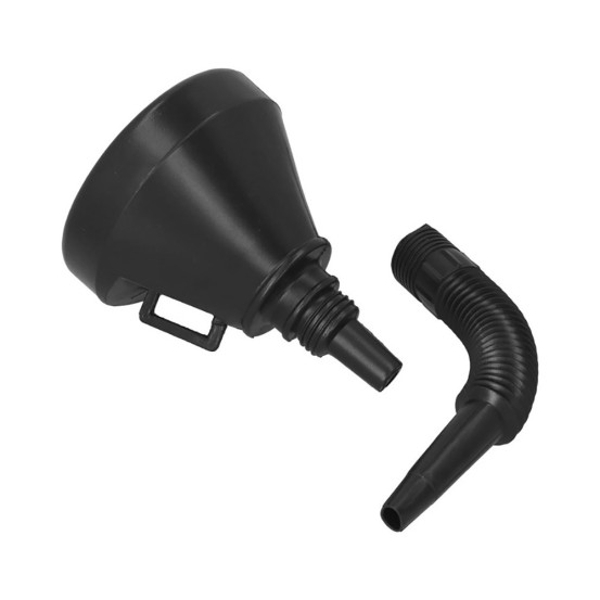 Entonnoir essence / huile en plastique noir