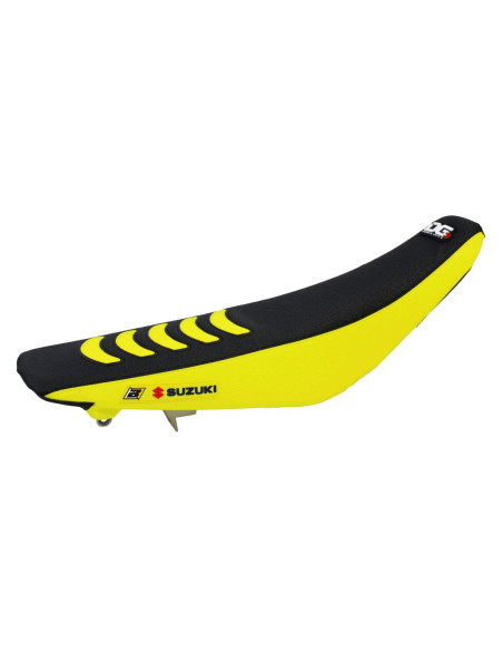 Housse de selle BLACKBIRD Double Grip 3 Noir Jaune Suzuki RM