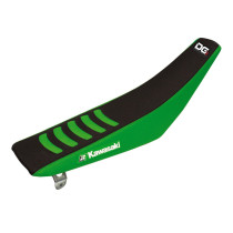 Housse de selle BLACKBIRD Double Grip 3 Noir Vert Kawasaki KXF