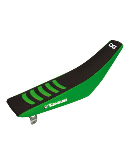 Housse de selle BLACKBIRD Double Grip 3 Noir Vert Kawasaki KXF