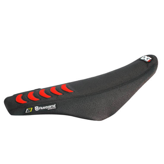 Housse de selle BLACKBIRD Double Grip 3 Noir Orange Husqvarna TC TE