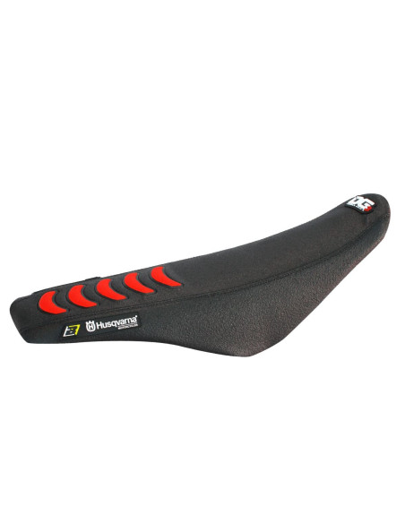 Housse de selle BLACKBIRD Double Grip 3 Noir Orange Husqvarna TC TE