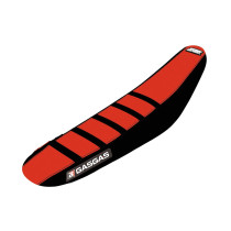 Housse de selle BLACKBIRD Replica Zebra Gas Gas 2021 Noir Rouge