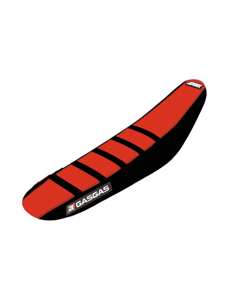 Housse de selle BLACKBIRD Replica Zebra Gas Gas 2021 Noir Rouge