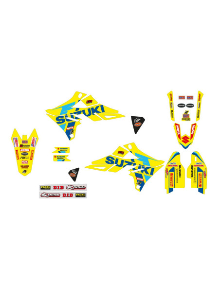 Kit déco BLACKBIRD Réplica KSRT Suzuki RM-Z 2019-2025