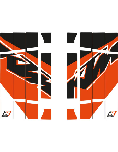 Kit déco grilles radiateurs BLACKBIRD KTM SX 2013-2015