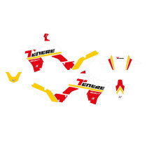 Kit déco BLACKBIRD rétro Rouge Yamaha 700 Ténéré 2021-2024