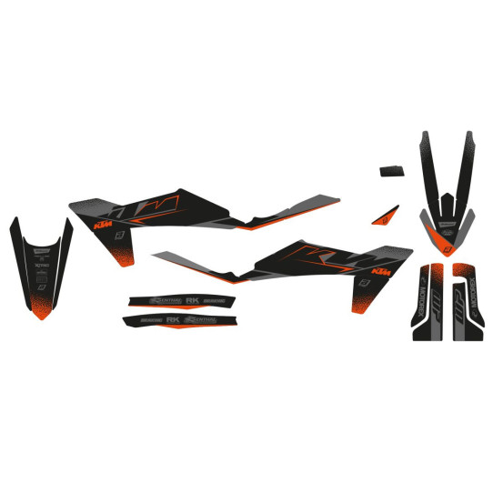 Kit déco BLACKBIRD Matblack KTM SX SXF 2023