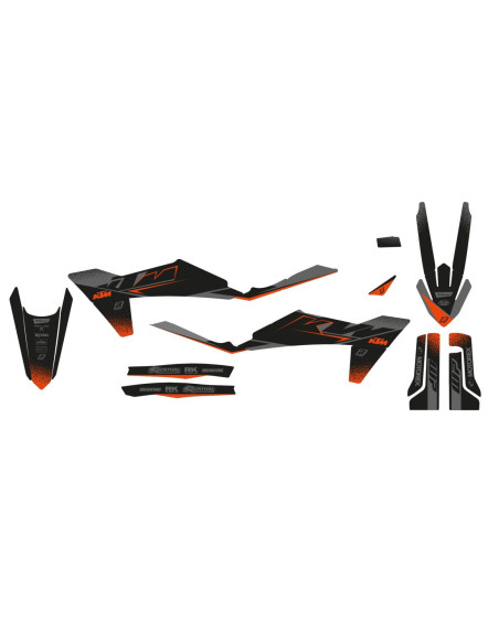 Kit déco BLACKBIRD Matblack KTM SX SXF 2023