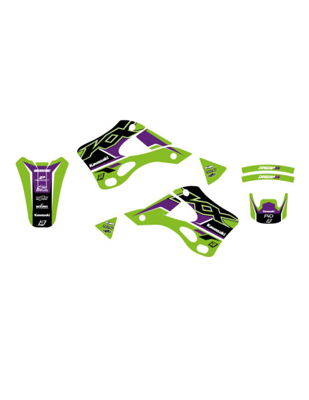 Kit déco BLACKBIRD Dream Graphic 5 Kawasaki 125 KX 1999-2002