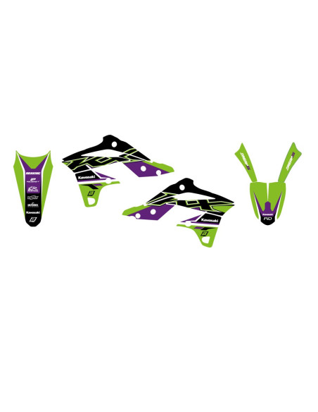 Kit déco BLACKBIRD Dream Graphic 5 Kawasaki 250 KXF 2013-2016